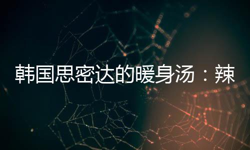 菜金汤汤暖身达的豆腐辣白韩国思密枪鱼